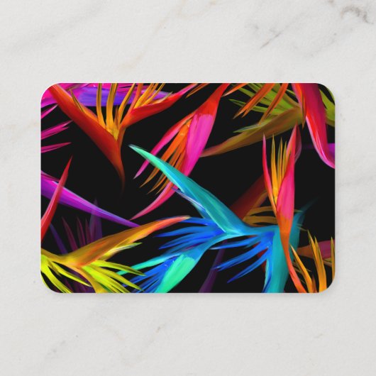 メッシートロピカルガーデンブラックRSVP エンクロージャーカード (裏面)