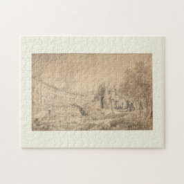 メッシーナハーバーのビュー – ルイスフランソワスカサスアート ジグソーパズル