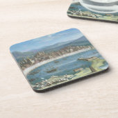 メッシーナ-港の全景 コースター (左側)