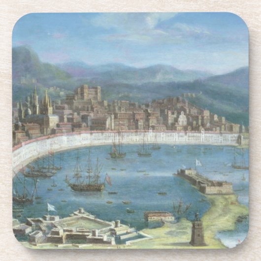 メッシーナ-港の全景 コースター (正面)