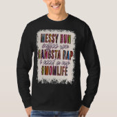 メッシーバンコー走ヒギャングママフラップのァイフママザーズ Tシャツ (正面)