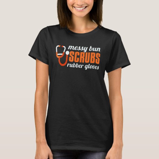 メッシーバンスクラブゴム手袋 医師の医療助手 Tシャツ (正面)