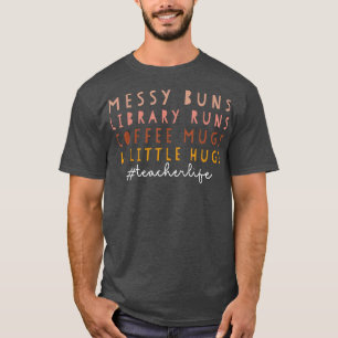 メッシーバンス図書室走コーヒーマグカップ&リトルハグ Tシャツ