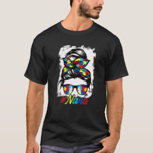 メッシーバンダナナナナレディースガールズウィメンズオートティズムA Tシャツ
