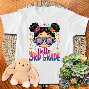 メッシーバンハロー3年生ガール絞り染め3年生 Tシャツ