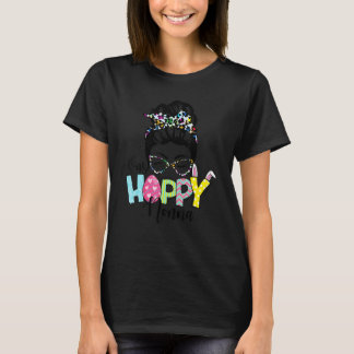 メッシーバンヘアワンホッピーノンナバニーハッピーイースター Tシャツ