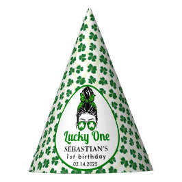 メッシーバンラッキーワンの誕生日の女の子 パーティーハット