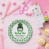 メッシーバンラッキーワンの誕生日の女の子 ペーパープレート (パーティー)