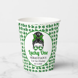 メッシーバンラッキーワンの誕生日の女の子 紙コップ