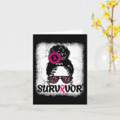 メッシーバン動揺してピンクリボン乳癌Sur カード (黄色い花)