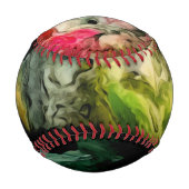 メッシーパレットカッコいい抽象芸術パターン 野球ボール (裏面)