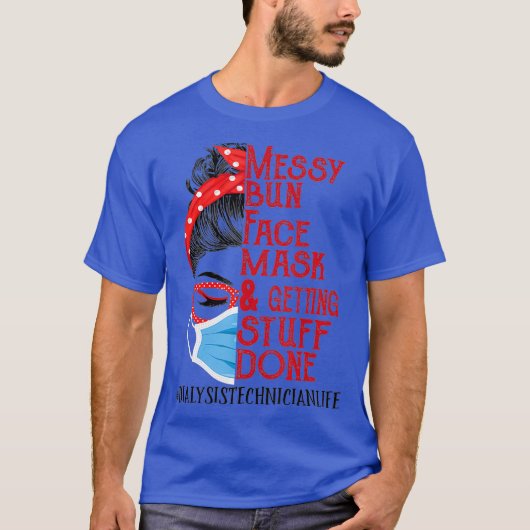 メッシーパン顔マスク取得物透析 Tシャツ (正面)