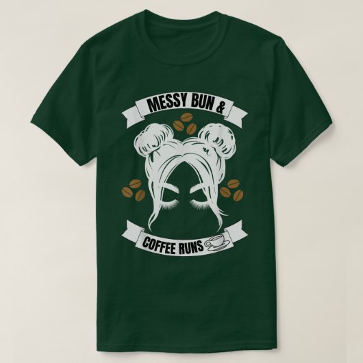 メッシーパン&コーヒ走ー Tシャツ (デザイン正面)