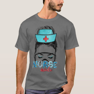 メッシーヘアウィメンバンナースライフヘルスケアライフニュー Tシャツ