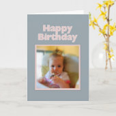 メッシーベビーハッピーバースデーカード カード (黄色い花)