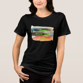 メッシーマインズメイクマジック | 抽象的なブラシストロークアート トライブレンドTシャツ