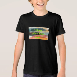 メッシーマインドは魔法を生む | 抽象的なブラシストロークアート トライブレンドTシャツ