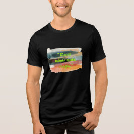 メッシーマインドは魔法を生む | 抽象的なブラシストロークアート トライブレンドTシャツ