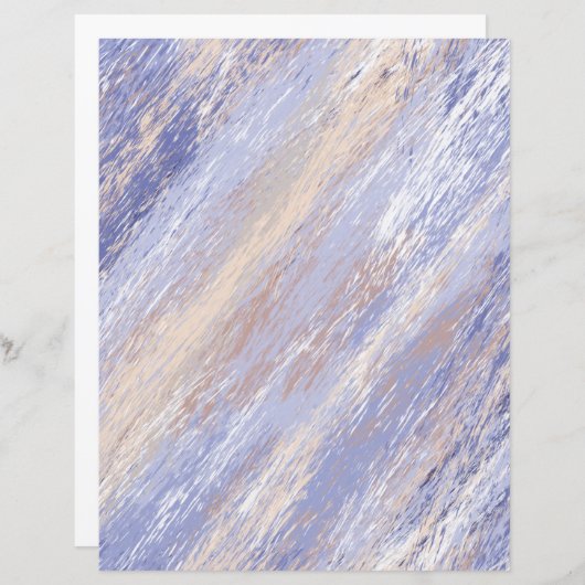 メッシー抽象芸術ブルーベージュスクラ絵を描ップブック紙 (正面/裏面)