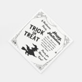 メッシー文字ハロウィーン スタンダードランチョンナプキン (角)