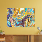 メッシー絵画抽象芸術 |最高の抽象芸術 キャンバスプリント (インサイチュ (リビング))