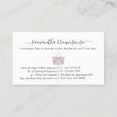 メッセンジャーバッグアクセサリーオンライン手作り 名刺 (裏面)