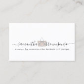 メッセンジャーバッグアクセサリーオンライン手作り 名刺 (正面)