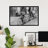 メッセンジャーボーイと自転車1911 ポスター (ホームオフィス)