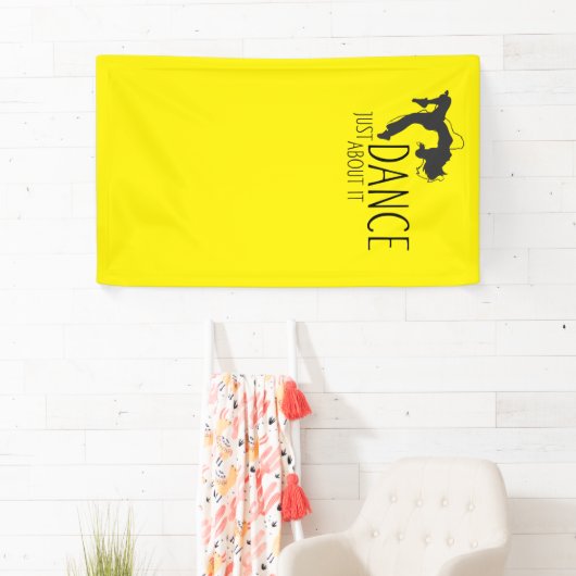 メッセーおもしろいジ – それについて踊るだけ1 横断幕 (インサイチュ)