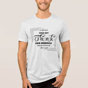 メッセーはっきりしたジT型 トライブレンドTシャツ