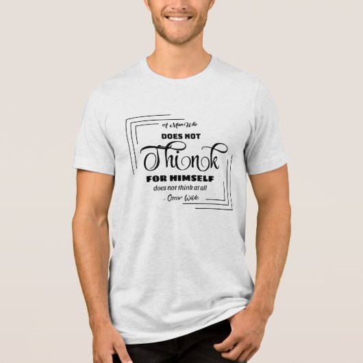 メッセーはっきりしたジT型 トライブレンドTシャツ (正面)