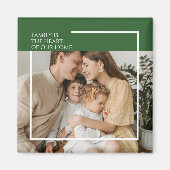 メッセーカスタムジ付きフォトパーソナライズされたマグネット マグネット (正面)