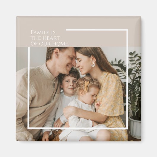 メッセーカスタムジ付きフォトパーソナライズされたマグネット マグネット (正面)