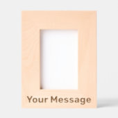 メッセーシンプルジ文字テンプレートの追加ポートレート レーザー彫刻フレーム (正面)
