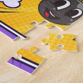 メッセージおもしろいパーソナライズされた漫画帳 ジグソーパズル (側面)