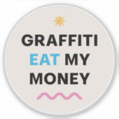 メッセージおもしろい。 シール (正面)