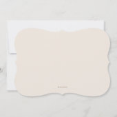 メッセージからのボトルビーチブライダルシャワー招待状 招待状 (裏面)