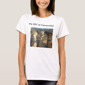 メッセージが付いているアルパカのTシャツ! Tシャツ