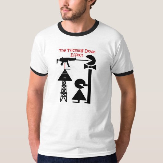 メッセージが付いている風刺的なTシャツ Tシャツ (正面)