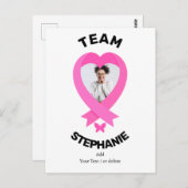 メッセージでチーム乳がん認識度を支援 ポストカード (正面/裏面)