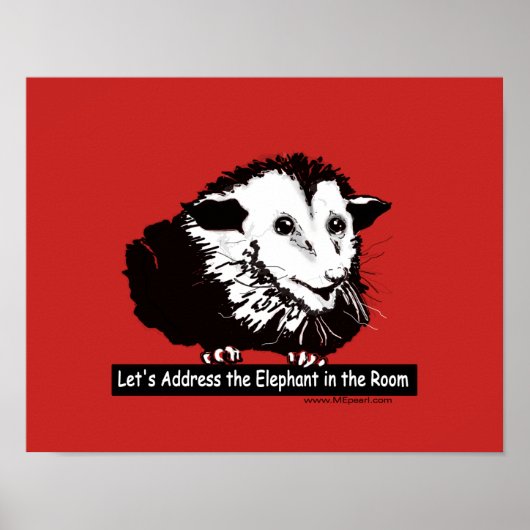 メッセージとポストサム付きポスター ポスター (正面)