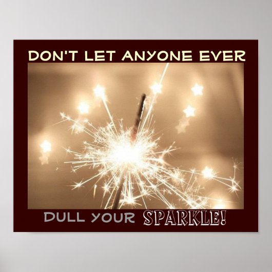 メッセージと共に現れ輝くポスター ポスター (正面)