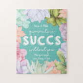 メッセージなしの検疫パーソナライズされた成功 ジグソーパズル (縦)