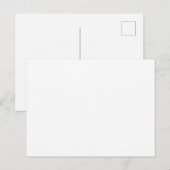 メッセージのためのパーソナライズされたブランクホワイトポストカード ポストカード (正面/裏面)