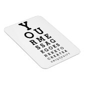 メッセージのオプティシャンのグラフおもしろい マグネット (右側)