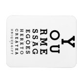 メッセージのオプティシャンのグラフおもしろい マグネット (横)