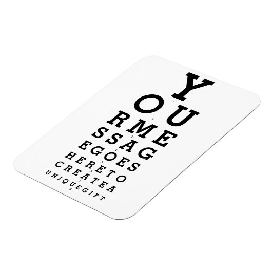 メッセージのオプティシャンのグラフおもしろい マグネット (左側)