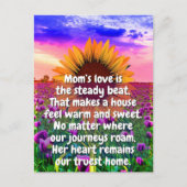 メッセージのギフト | ひまわりラブママ ポストカード (正面)