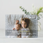 メッセージのサンタの華麗さのクリスマスの写真カード シーズンカード (スタンド正面)