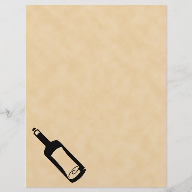 メッセージのボトル。 (正面)